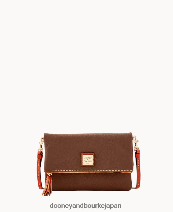 Dooney & Bourke ペブルグレイン フォールドオーバー ジップ クロスボディ 吠える バッグ T6X2XP1653