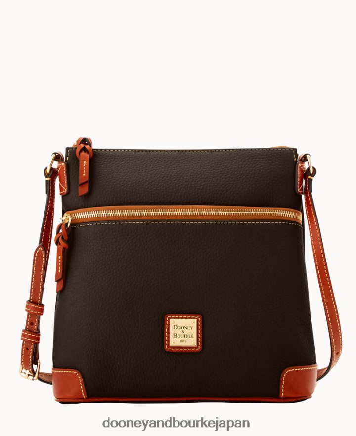 Dooney & Bourke ペブルグレイン クロスボディ ブラウントモロ バッグ T6X2XP1672