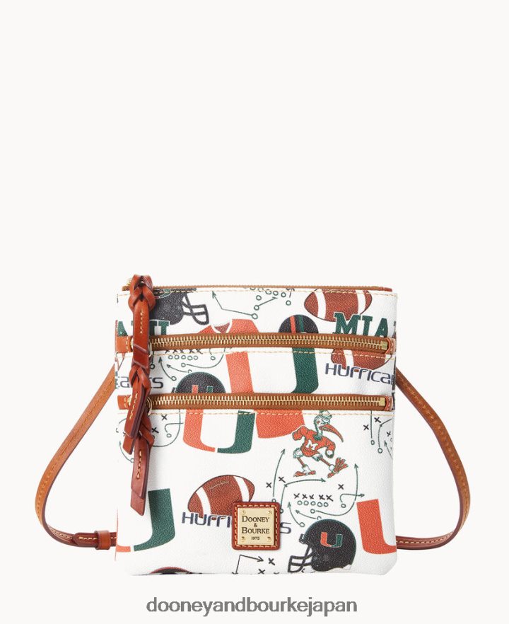 Dooney & Bourke カレッジマイアミのトリプルジップクロスボディ マイアミのあなた バッグ T6X2XP1690