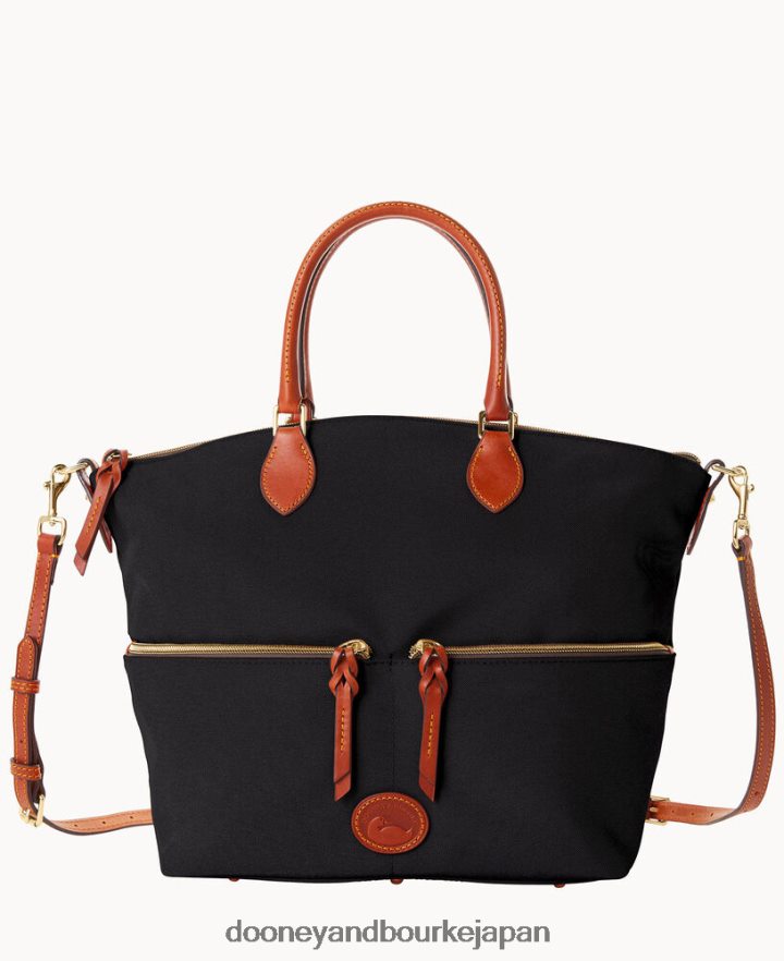 Dooney & Bourke ナイロン ラージ ポケット サッチェル 黒 バッグ T6X2XP372