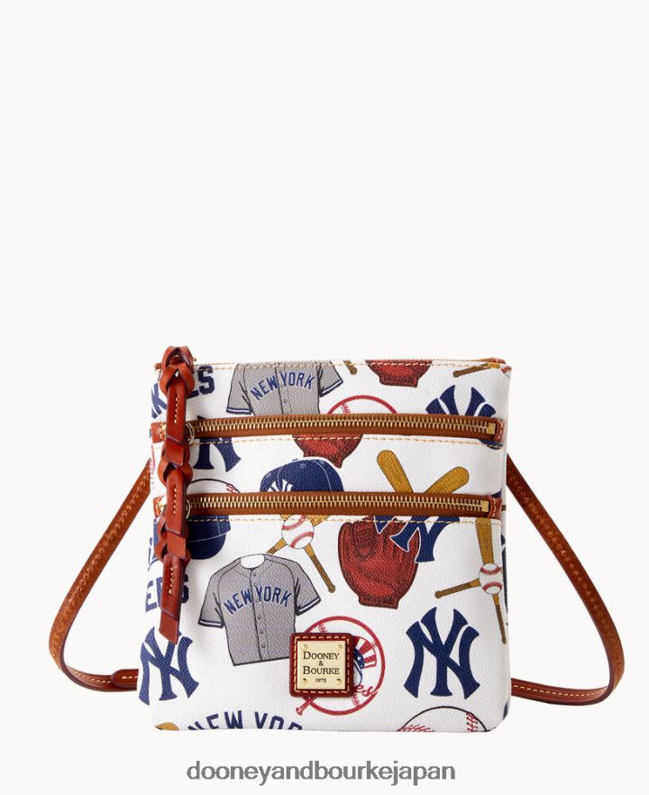 Dooney & Bourke mlb ns トリプル ジップ クロスボディ ヤンキース バッグ T6X2XP1845